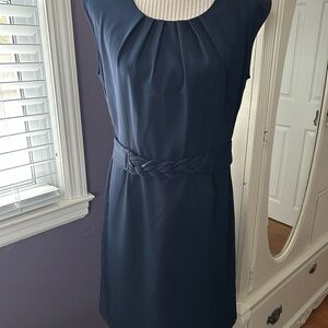Olivia Matthews Elegant Navy Midi Dress